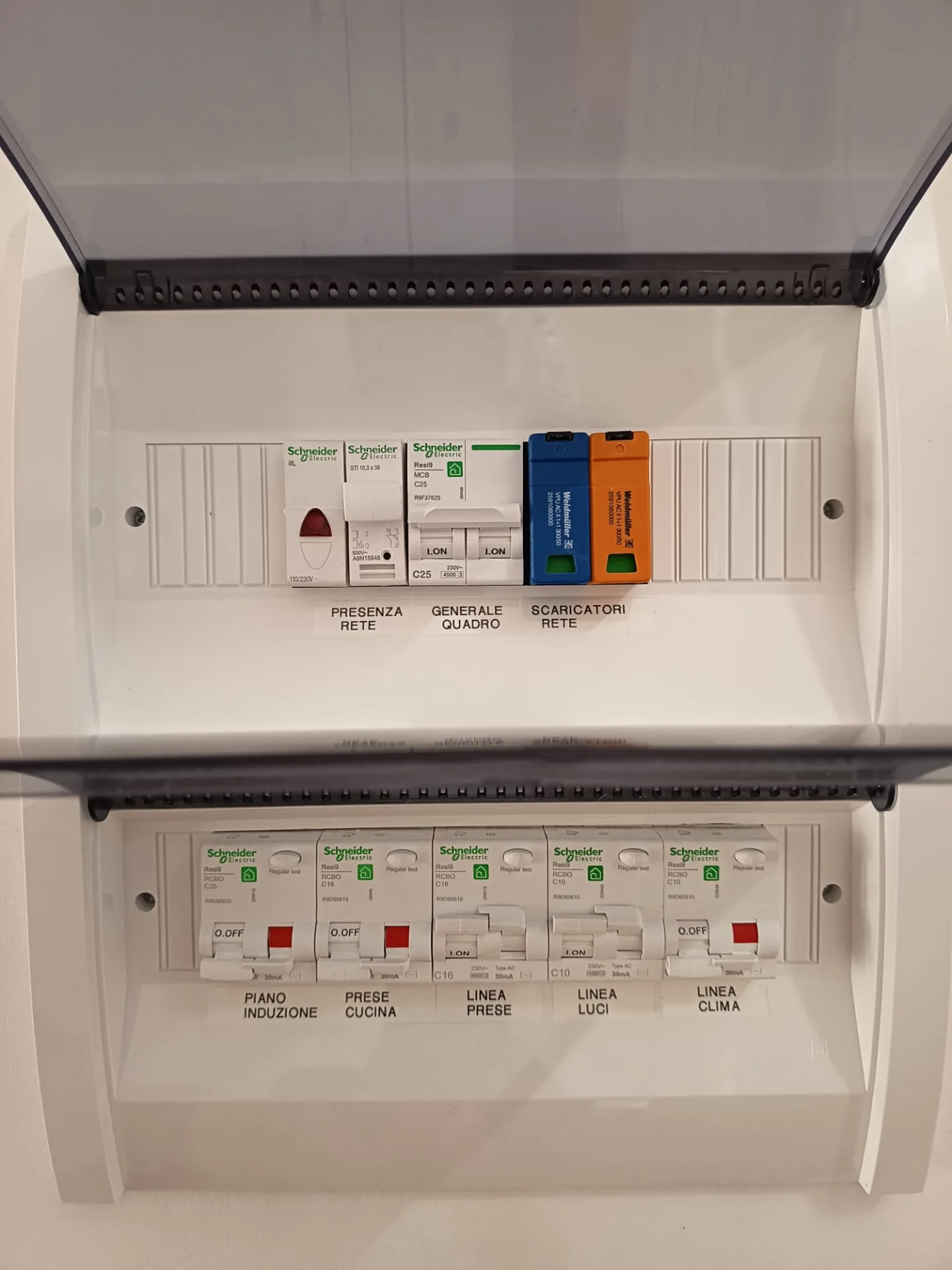 Quadro elettrico nuovo impianto